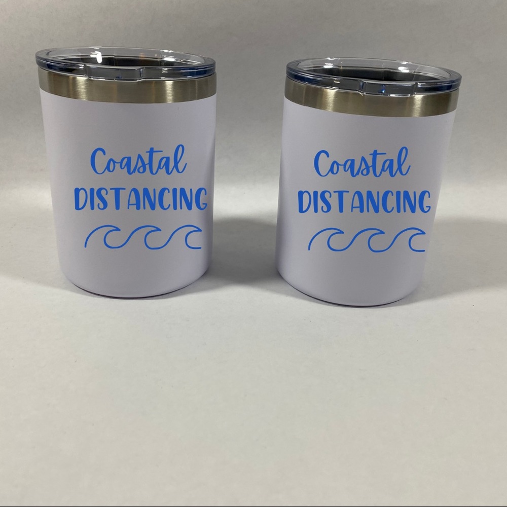 Coastal distancing‎ 12 oz tumbler